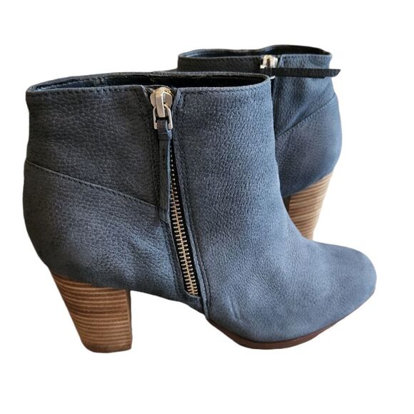 Cole Haan Blue Suede Ankle Booties - Picture 1 of 8